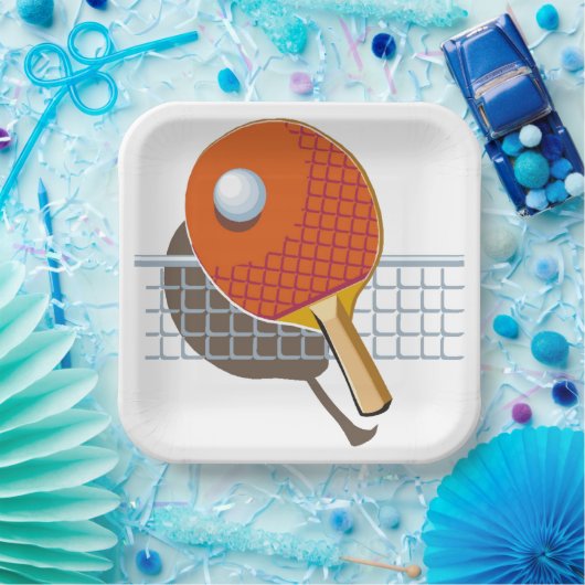 Ping Pong Papieren Bordje (Feest)
