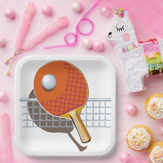 Ping Pong Papieren Bordje (Feest)