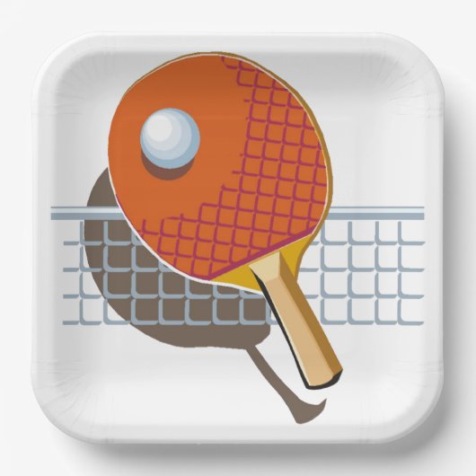 Ping Pong Papieren Bordje (Voorkant)