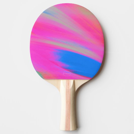Ping-Pong-peddel - Kleurgolven roze - HAMbyWG Tafeltennisbatje (Voorkant)