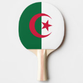 Ping pong peddel met de vlag van Algerije Tafeltennisbatje (Voorkant)