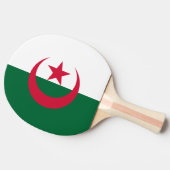 Ping pong peddel met de vlag van Algerije Tafeltennisbatje (Zijkant)