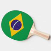 Ping pong peddel met de vlag van Brazilië Tafeltennisbatje (Zijkant)