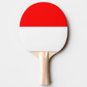 Ping pong peddel met de vlag van Indonesië Tafeltennisbatje (Achterkant)