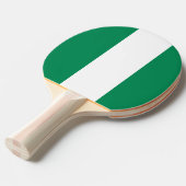 Ping pong peddel met de vlag van Nigeria Tafeltennisbatje (Voorkant Gekanteld)