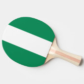 Ping pong peddel met de vlag van Nigeria Tafeltennisbatje (Zijkant)
