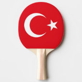 Ping pong peddel met de vlag van Turkije Tafeltennisbatje (Voorkant)
