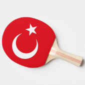 Ping pong peddel met de vlag van Turkije Tafeltennisbatje (Zijkant)