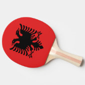 Ping pong peddel met vlag van Albanië Tafeltennisbatje (Zijkant)