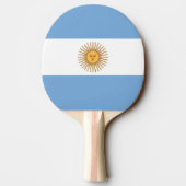 Ping pong peddel met vlag van Argentinië Tafeltennisbatje (Achterkant)