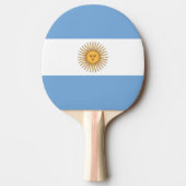 Ping pong peddel met vlag van Argentinië Tafeltennisbatje (Voorkant)