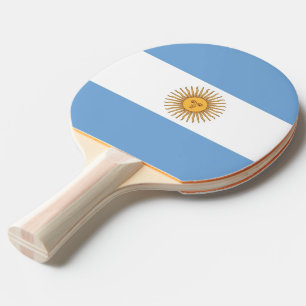 Ping pong peddel met vlag van Argentinië Tafeltennisbatje
