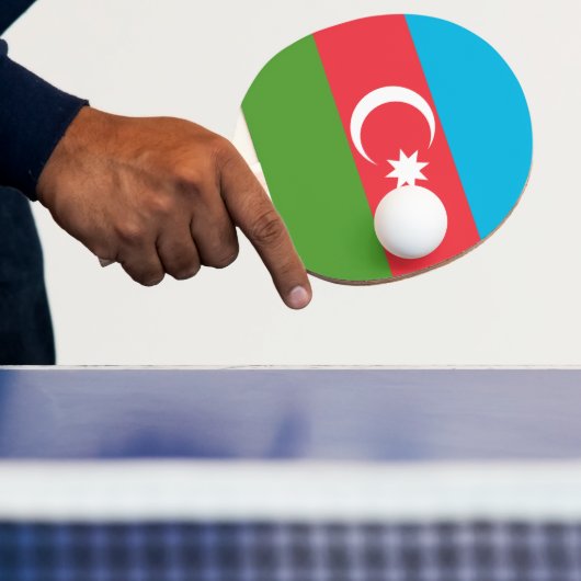 Ping pong peddel met Vlag van Azerbeidzjan Tafeltennisbatje (Insitu)