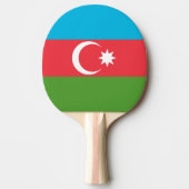 Ping pong peddel met Vlag van Azerbeidzjan Tafeltennisbatje (Voorkant)