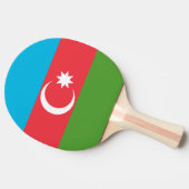 Ping pong peddel met Vlag van Azerbeidzjan Tafeltennisbatje (Zijkant)