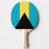 Ping pong peddel met vlag van Bahama's Tafeltennisbatje (Voorkant)