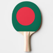 Ping pong peddel met vlag van Bangladesh Tafeltennisbatje (Achterkant)