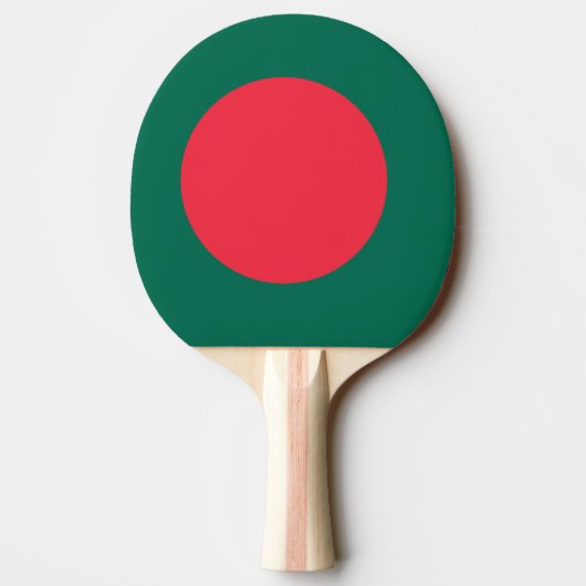 Ping pong peddel met vlag van Bangladesh Tafeltennisbatje (Achterkant)