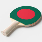 Ping pong peddel met vlag van Bangladesh Tafeltennisbatje (Voorkant Gekanteld)