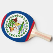 Ping pong peddel met vlag van Belize Tafeltennisbatje (Zijkant)