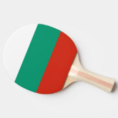 Ping pong peddel met vlag van Bulgarije Tafeltennisbatje (Zijkant)
