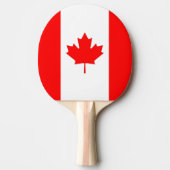 Ping pong peddel met vlag van Canada Tafeltennisbatje (Voorkant)