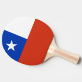 Ping pong peddel met vlag van Chili Tafeltennisbatje (Zijkant)