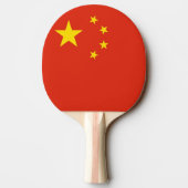 Ping pong peddel met vlag van China Tafeltennisbatje (Achterkant)