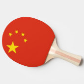Ping pong peddel met vlag van China Tafeltennisbatje (Zijkant)
