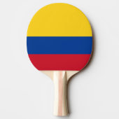 Ping pong peddel met vlag van Colombia Tafeltennisbatje (Achterkant)