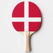 Ping pong peddel met vlag van Denemarken Tafeltennisbatje (Achterkant)