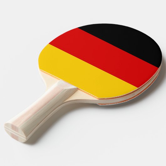 Ping pong peddel met vlag van Duitsland Tafeltennisbatje (Voorkant Gekanteld)