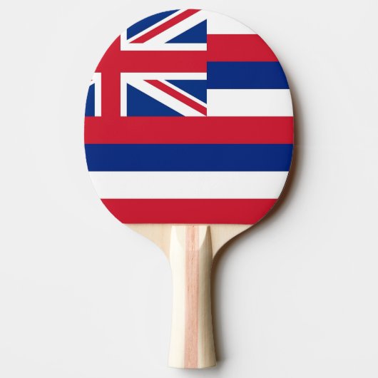 Ping pong peddel met vlag van Hawaï, Verenigde Sta Tafeltennisbatje (Achterkant)