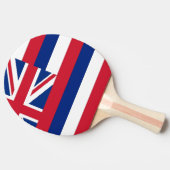 Ping pong peddel met vlag van Hawaï, Verenigde Sta Tafeltennisbatje (Zijkant)