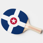 Ping pong peddel met vlag van Indianapolis Tafeltennisbatje (Zijkant)