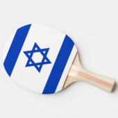Ping pong peddel met vlag van Israël Tafeltennisbatje (Zijkant)