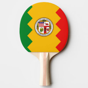 Ping pong peddel met vlag van Los Angeles, Verenig Tafeltennisbatje