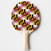 Ping pong peddel met vlag van Maryland, Verenigde  Tafeltennisbatje (Voorkant)