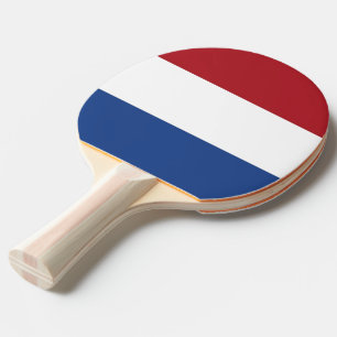 Ping pong peddel met vlag van Nederland Tafeltennisbatje