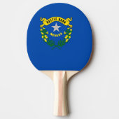 Ping pong peddel met vlag van Nevada, Verenigde St Tafeltennisbatje (Voorkant)