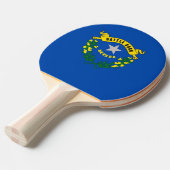 Ping pong peddel met vlag van Nevada, Verenigde St Tafeltennisbatje (Voorkant Gekanteld)