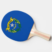 Ping pong peddel met vlag van Nevada, Verenigde St Tafeltennisbatje (Zijkant)