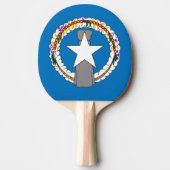 Ping pong peddel met vlag van Noordelijke Mariana Tafeltennisbatje (Voorkant)