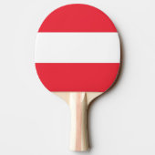 Ping pong peddel met vlag van Oostenrijk Tafeltennisbatje (Achterkant)