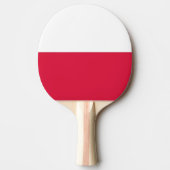Ping pong peddel met vlag van Polen Tafeltennisbatje (Voorkant)