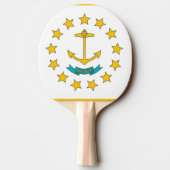 Ping pong peddel met vlag van Rhode Island, Vereni Tafeltennisbatje (Achterkant)