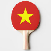 Ping pong peddel met vlag van Vietnam Tafeltennisbatje (Achterkant)
