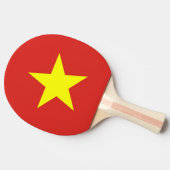 Ping pong peddel met vlag van Vietnam Tafeltennisbatje (Zijkant)