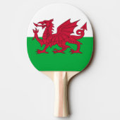 Ping pong peddel met vlag van Wales Tafeltennisbatje (Achterkant)