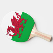 Ping pong peddel met vlag van Wales Tafeltennisbatje (Zijkant)